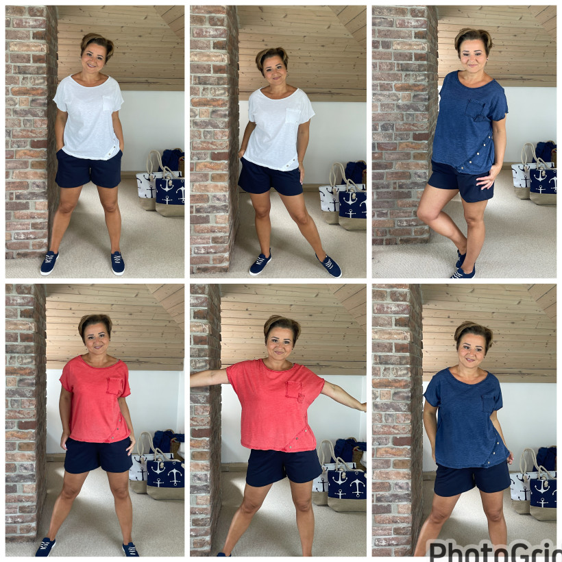 Bluzka bawelna MuMu guziki