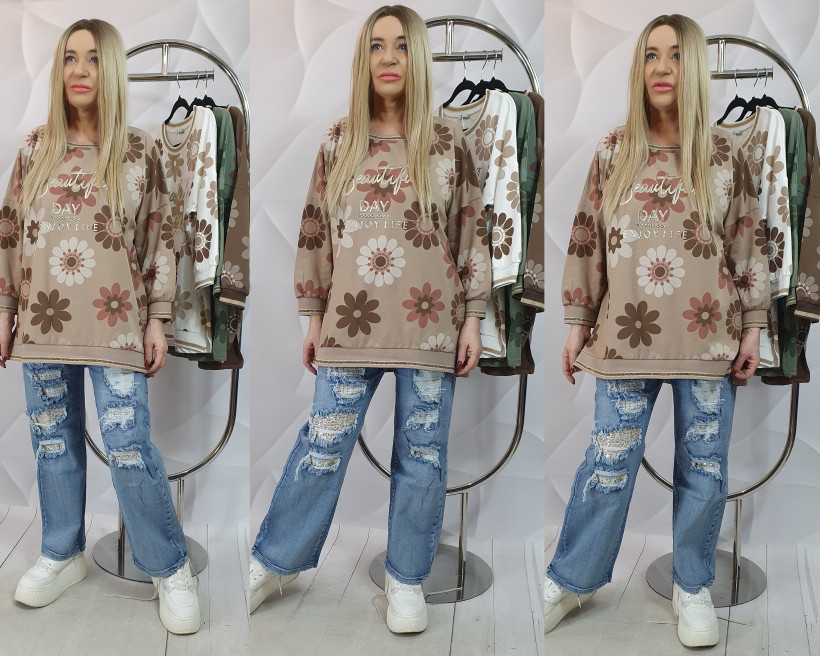 BLUZKA / BLUZA ALECK B0580 RN19  %PRZECENA