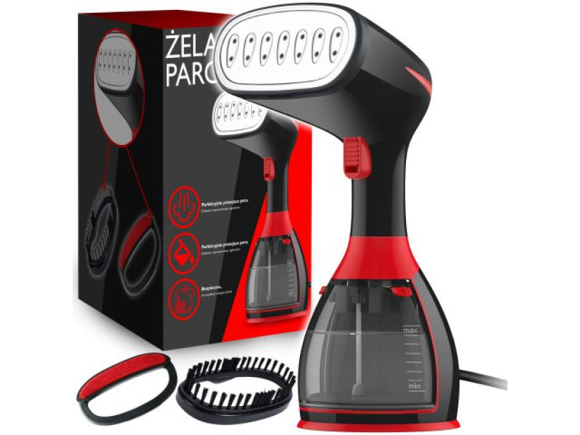 PAROWNICA DO UBRAŃ STEAMER ŻELAZKO PAROWE MYJKA PAROWA 1500W 7W1 AKCESORIA