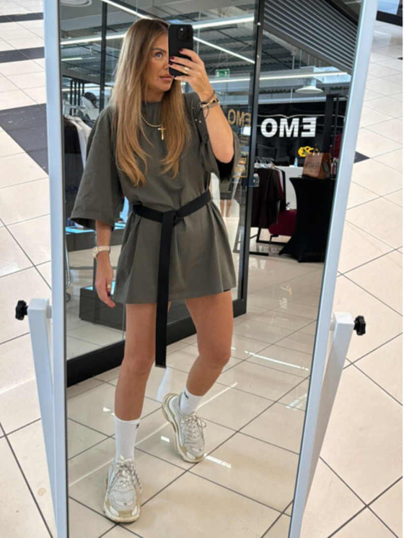 EMO pasek parciany czarny