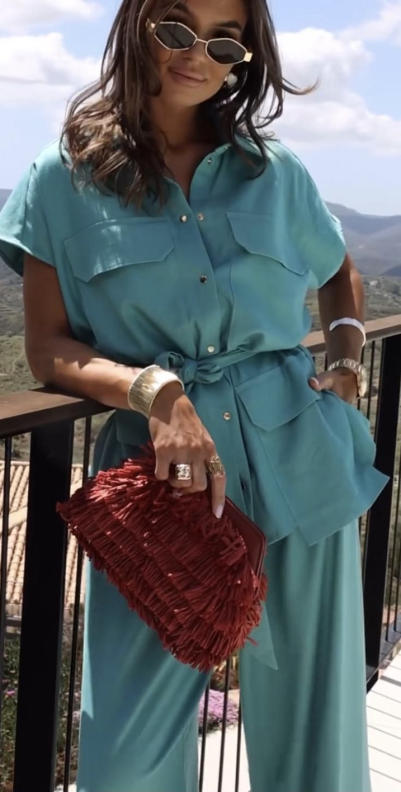 EMO komplet lniany z koszulą