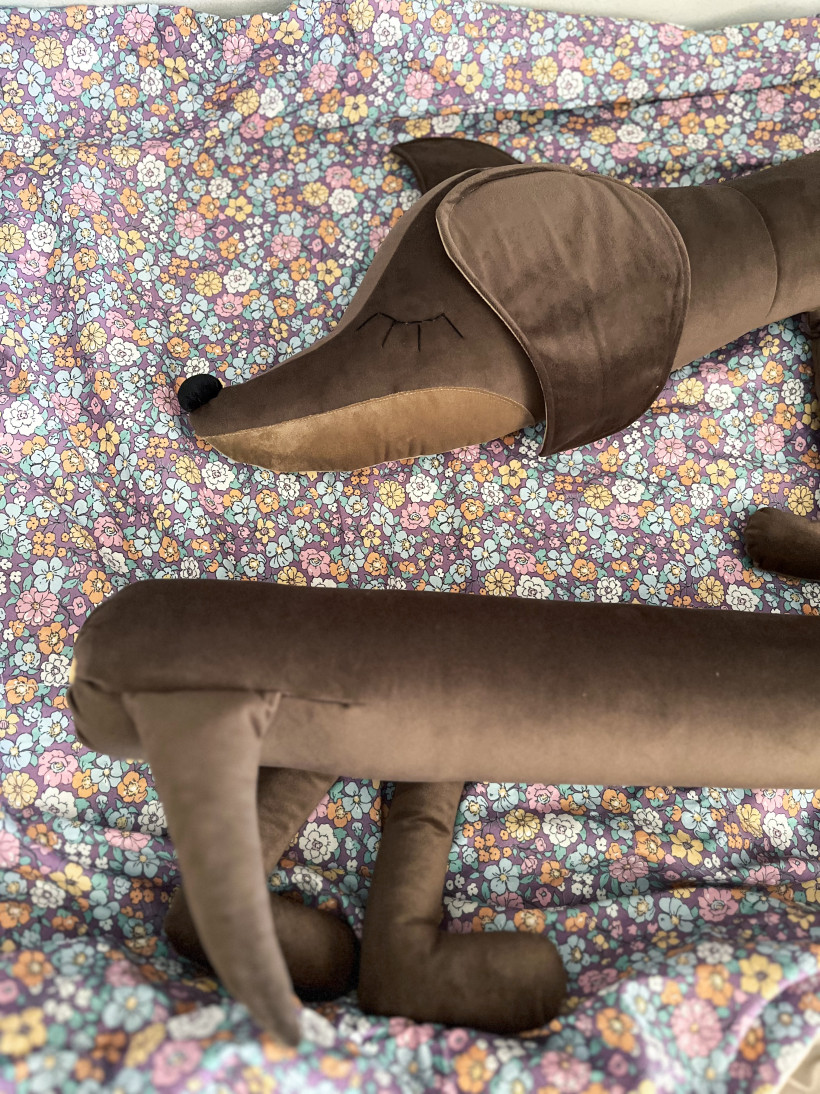 Ochraniacz do łóżeczka JAMNIK BEŻ