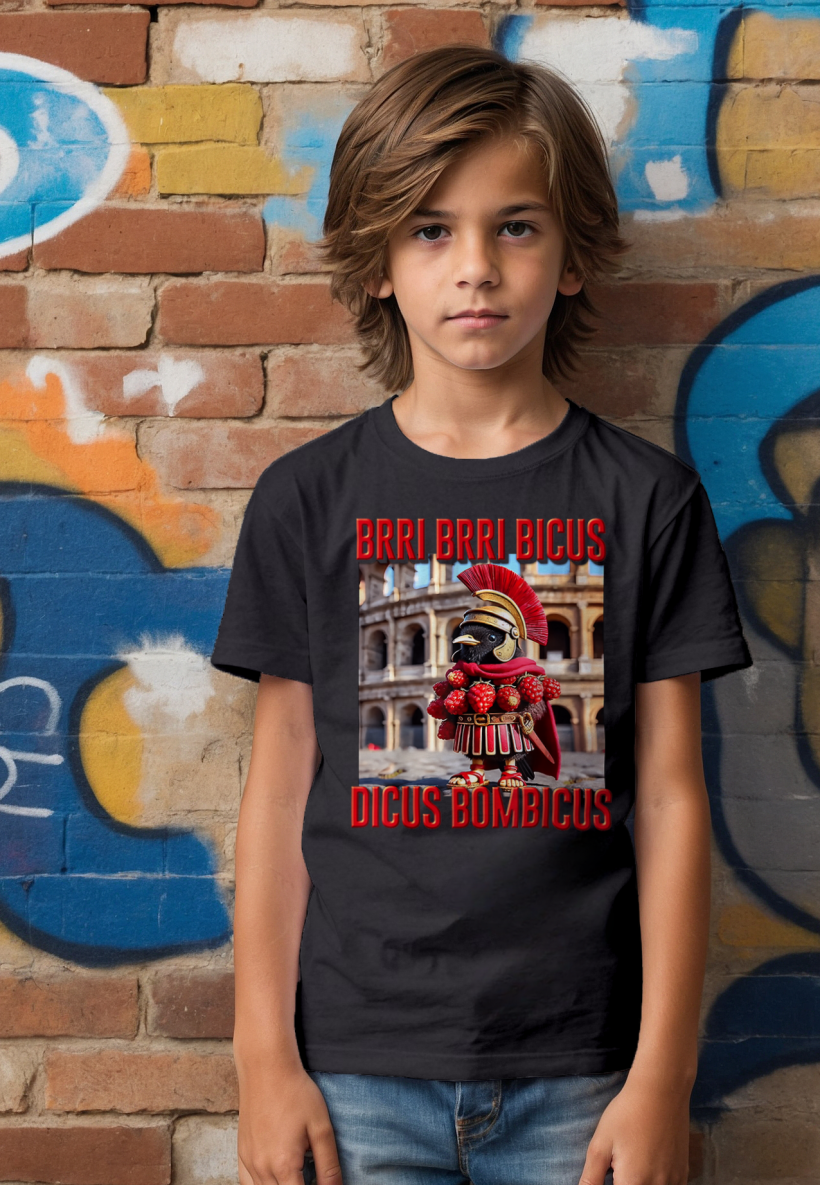 ZA T-shirt CZARNY- BRRI BRRI BICUS DICUS BOMBICUS