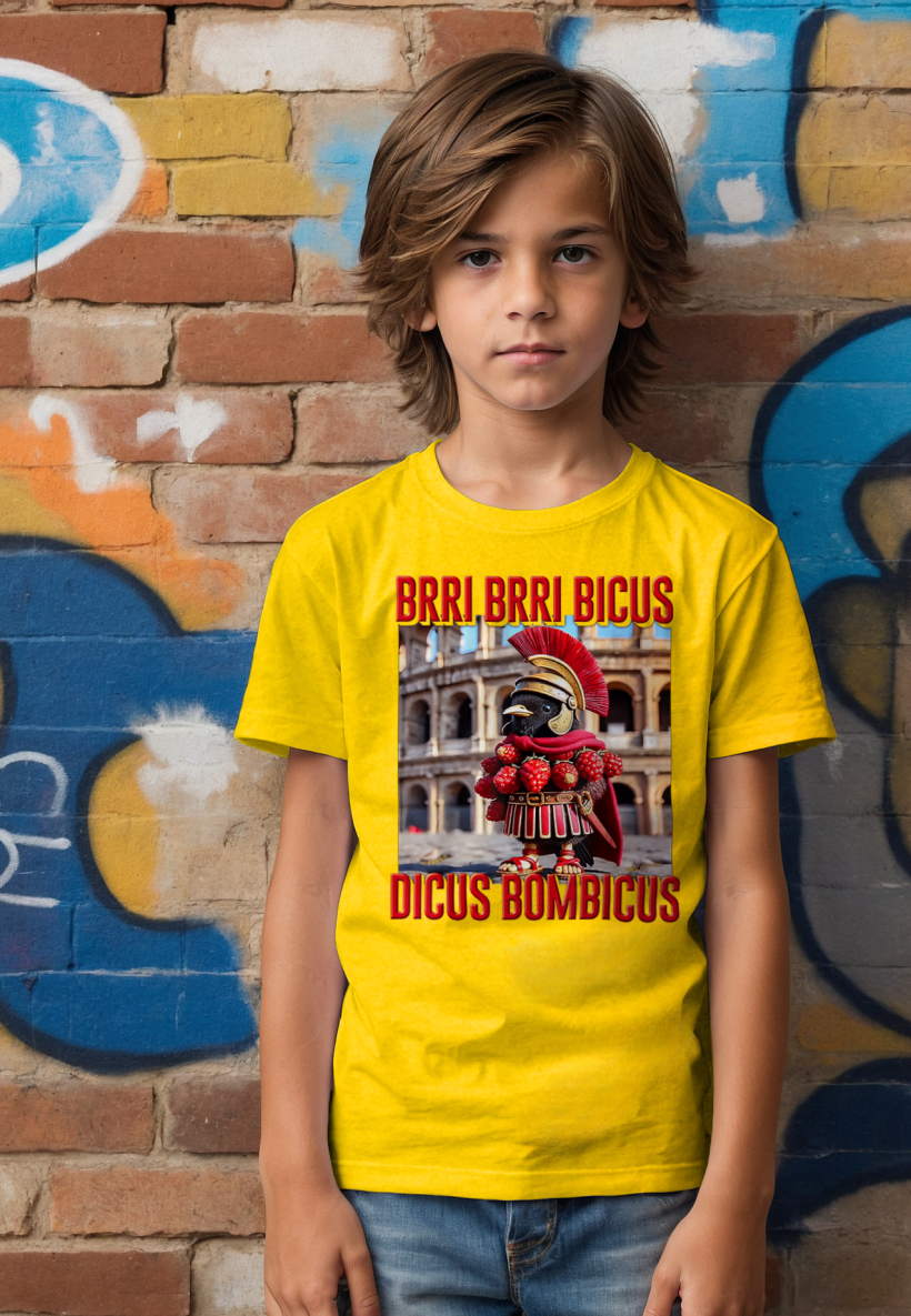 ZA T-shirt ŻÓŁTY- BRRI BRRI BICUS DICUS BOMBICUS
