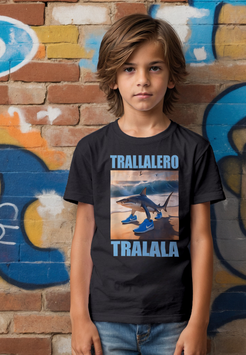 ZA T-shirt CZARNY- TRALLALERO TRALALA