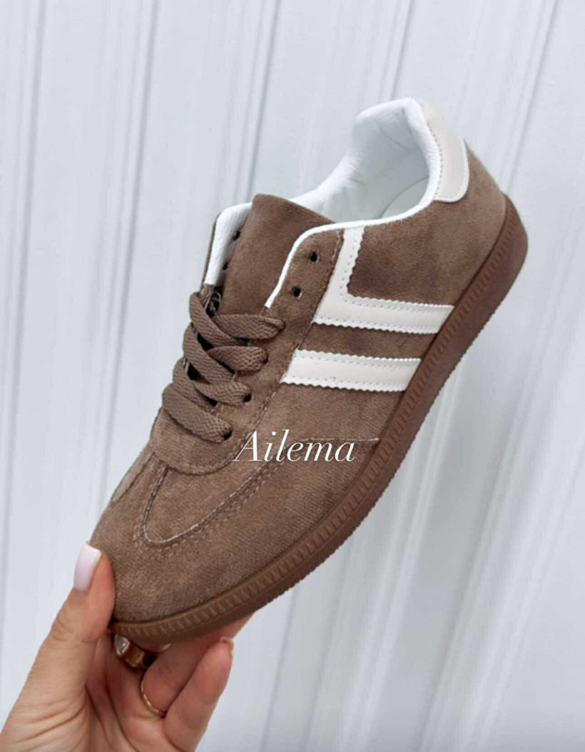 Buty sportowe 6610 z paskami materiałowe