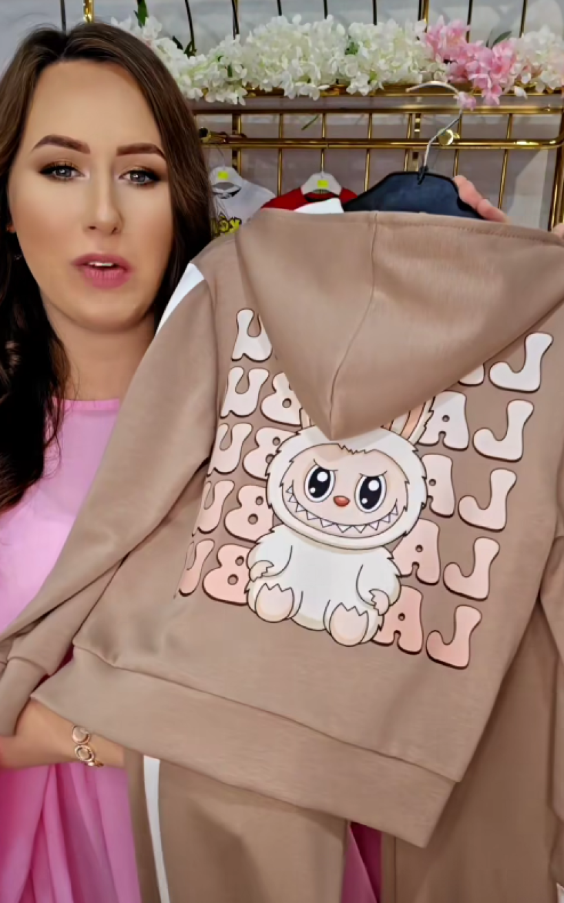 Z Komplet dres bluza + szwedy z lampasem 25410 LABUBU-fango