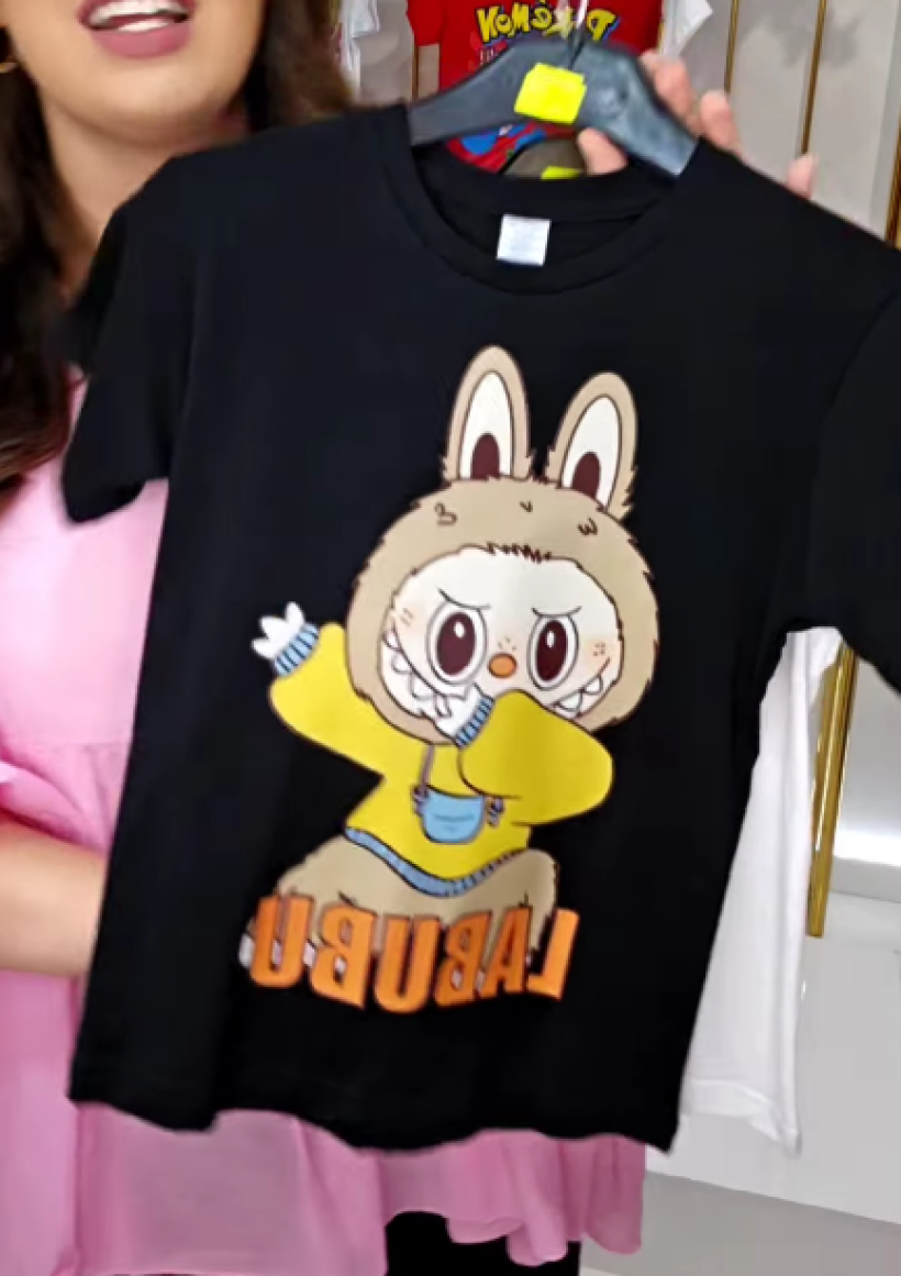 ZA T-shirt CZARNY- LABUBU BOY