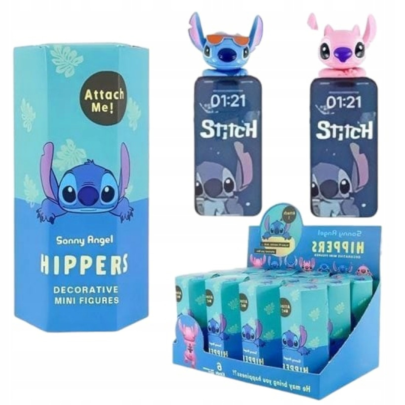 HIPPERS MINI LALECZKA FIGURKA STITCH NA TELIFON 1STZ PREZENT DLA DZIECI