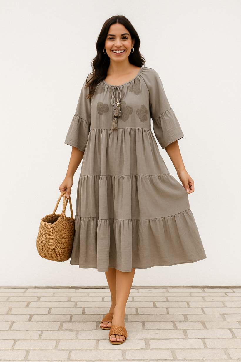 Sukienka boho fango