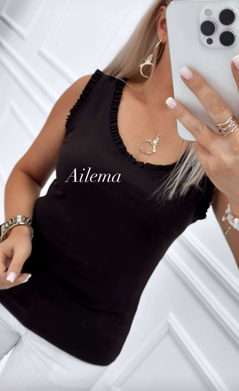 Top prążek ab1860 wykończony falbanką