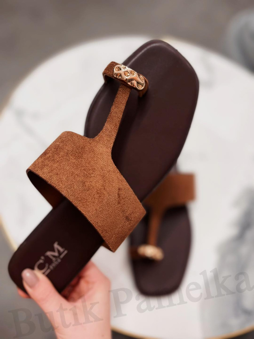Klapki czekoladowe z pierścieniem 