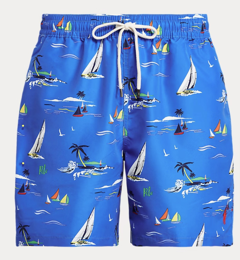 Spodenki Polo RL niebieskie  w żaglówki S