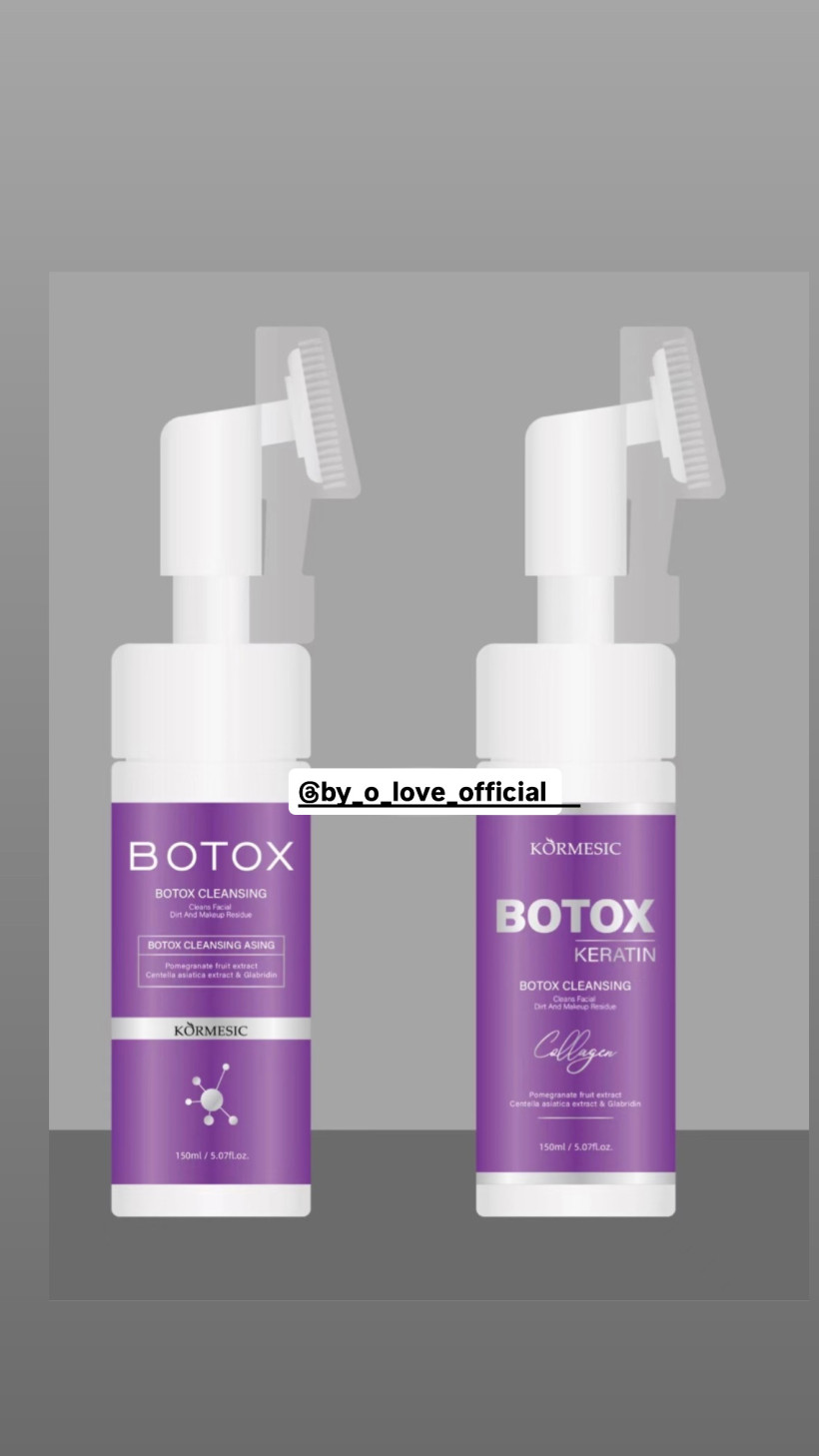 Botox PIANKA DO MYCIA TWARZY Z SILIKONOWĄ SZCZOTECZKĄ KOLAGEN KORMESIC