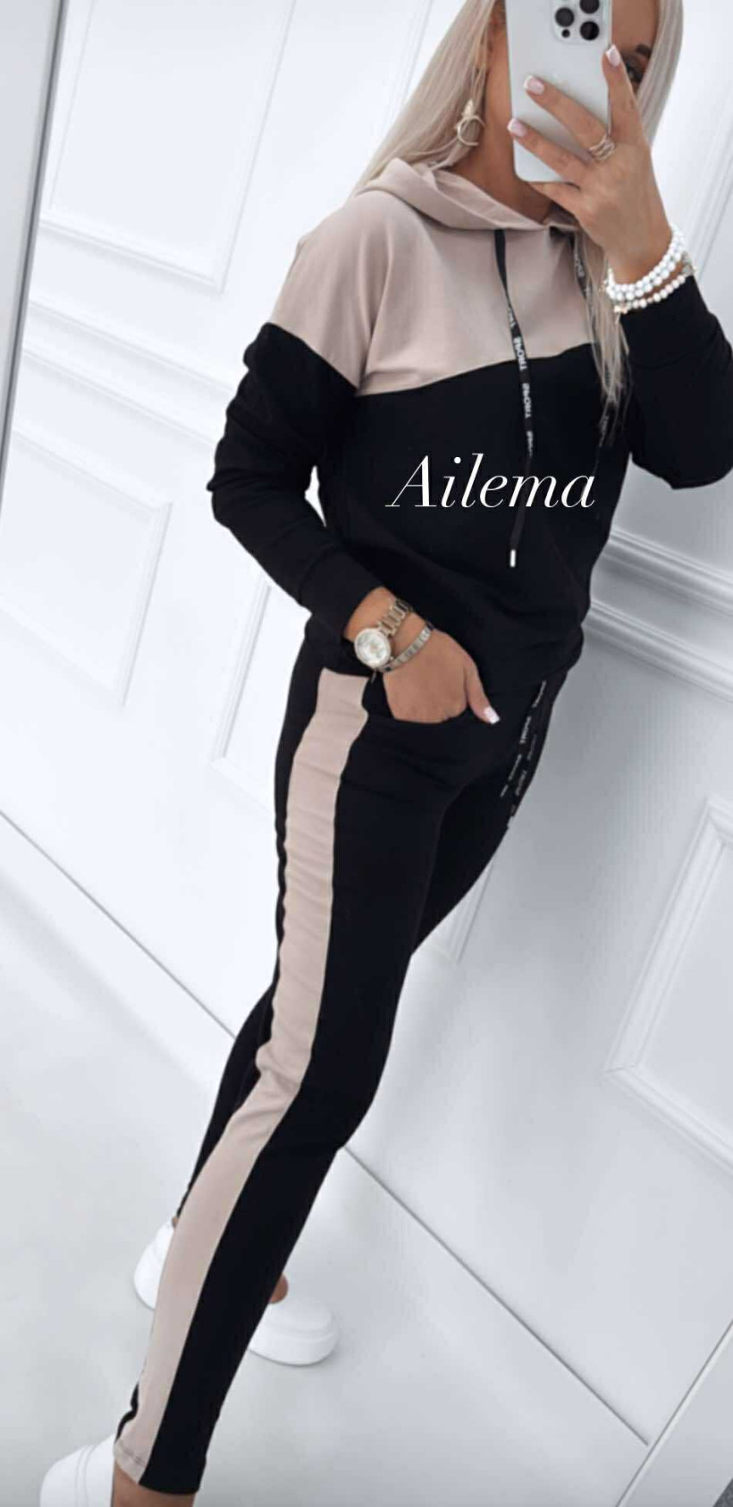 Komplet dresowy Passions 10251 bluza z kapturem i spodnie