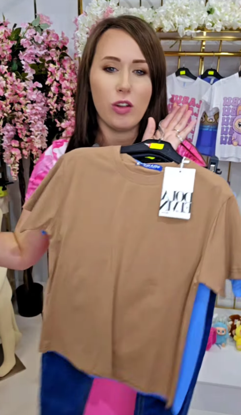 T-shirt TT-662- BRĄZ
