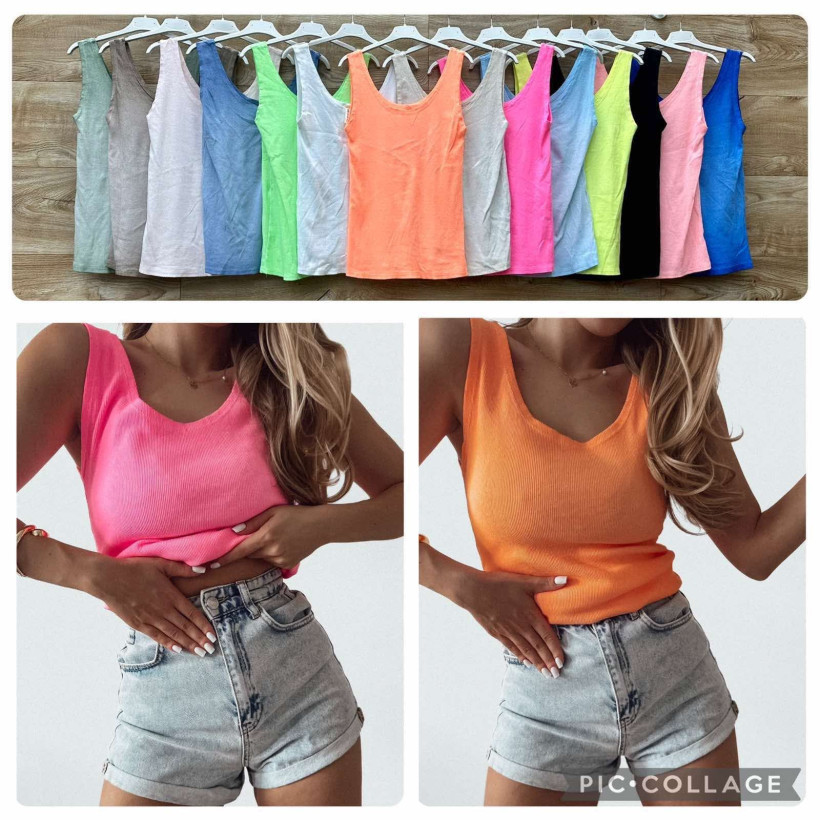 koszulka prązek ramiaczko dekatyzowana