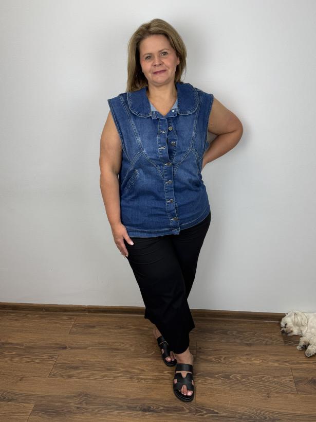 Kamizelka jeansowe - zentex -2XL -5726