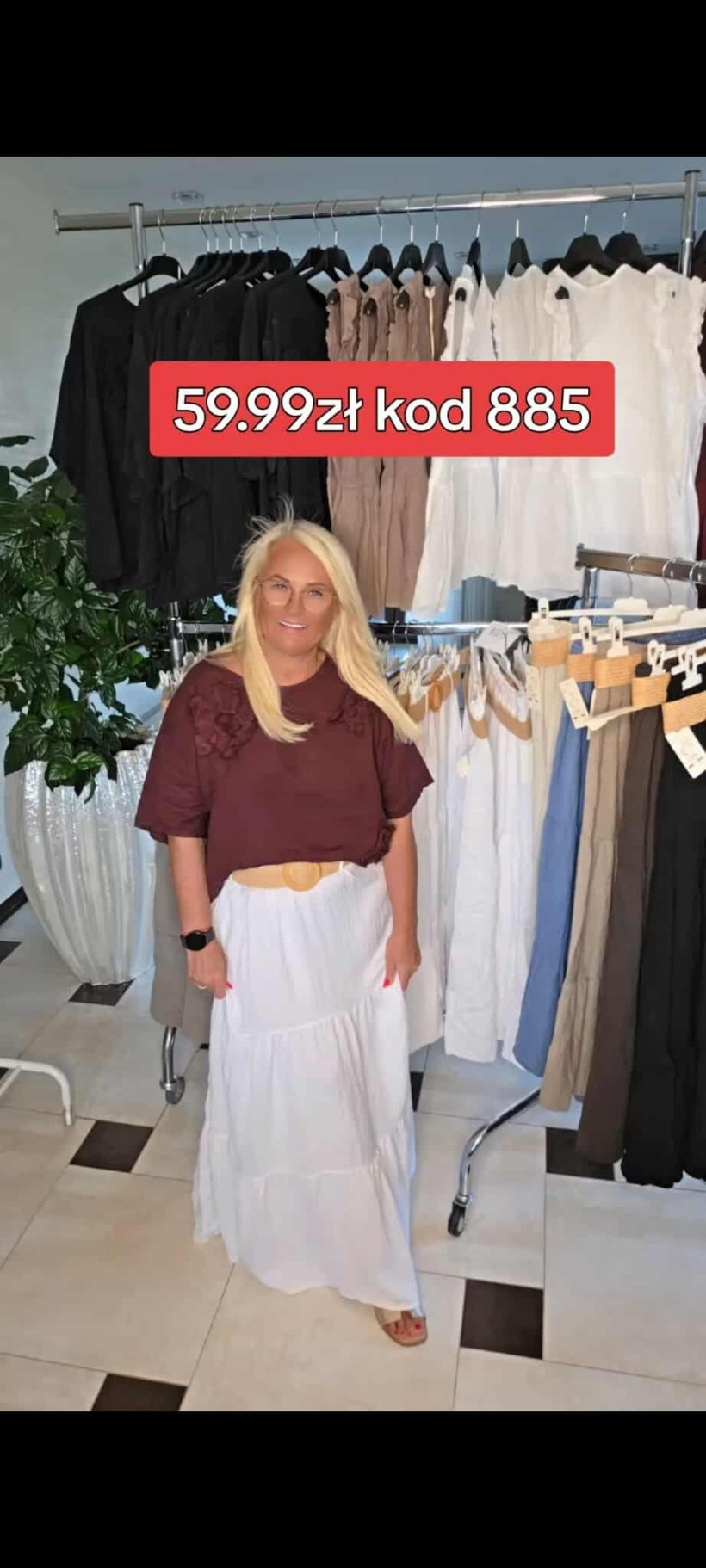 SPÓDNICA DŁUGA FALBANY