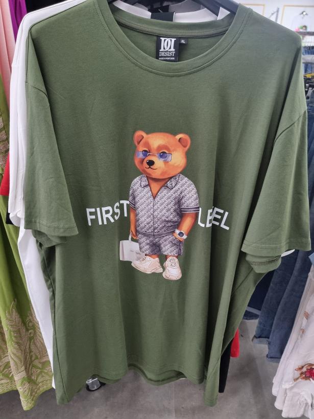 T-shirt homem ursinho