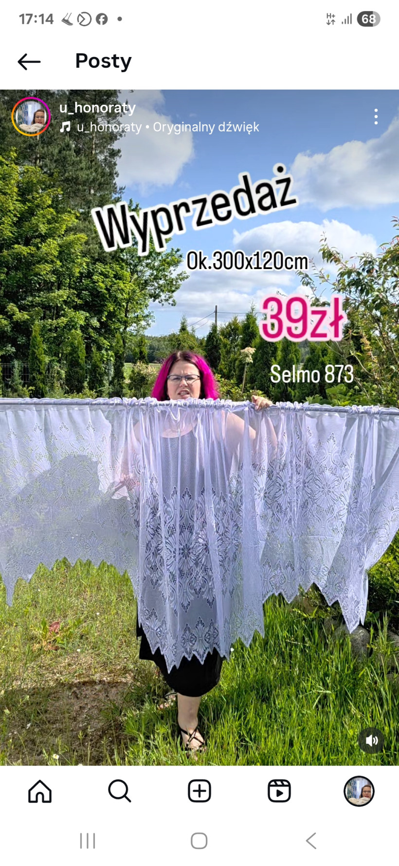 Żakard dwa łuki ok 300x120cm