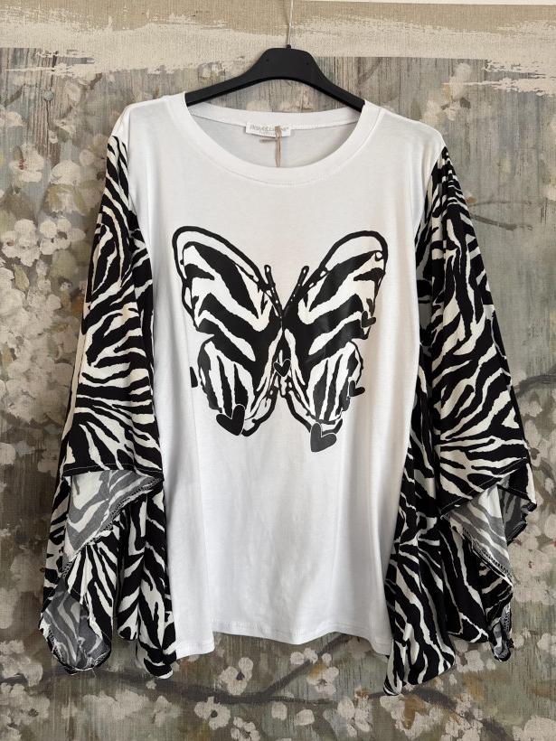 Réf 4830 - Top poncho papillon du 36 au 46