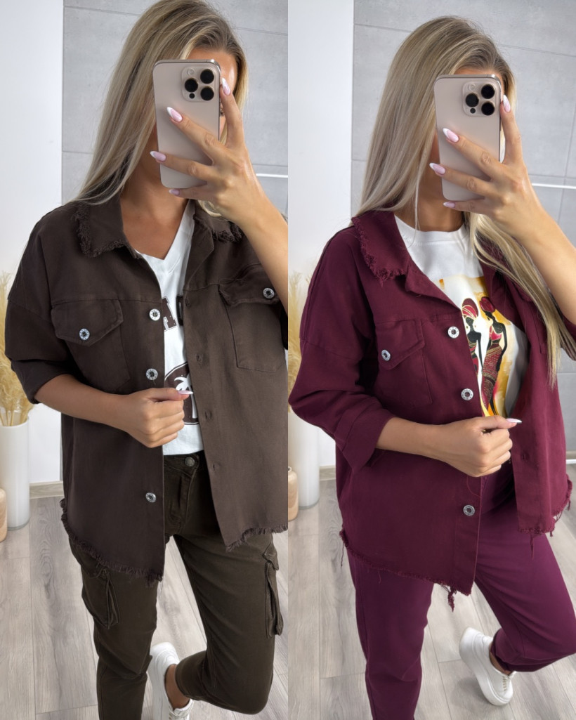 KATANA JEANSOWA SUROWO ZAKOŃCZONA