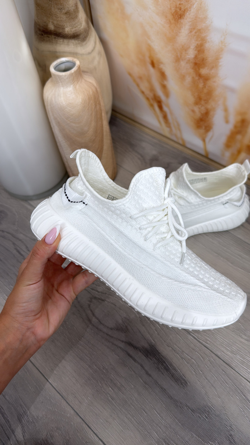 BIAŁE - SNEAKERSY A'LA YEZZY