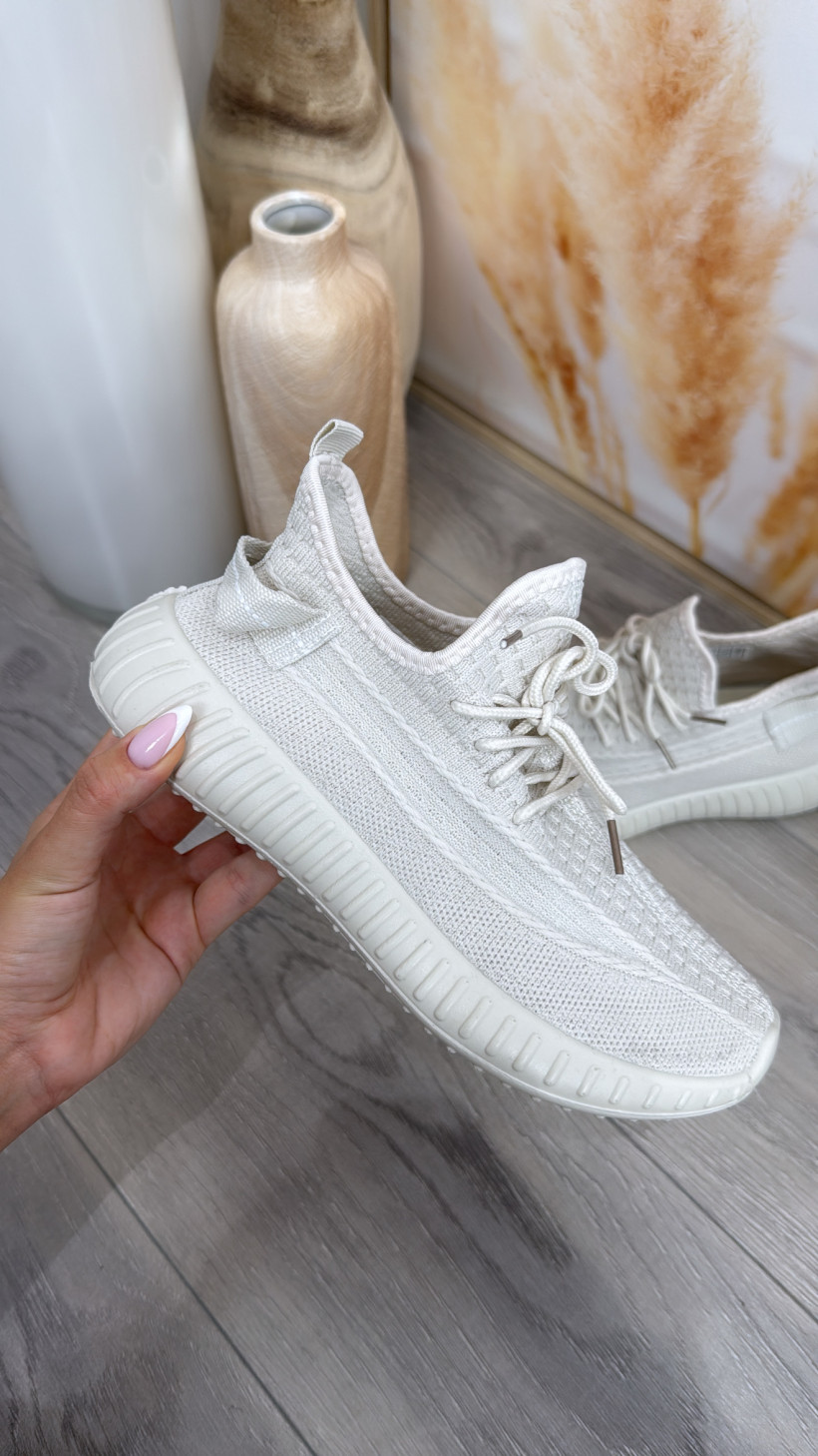BEŻ - SNEAKERSY A'LA YEZZY