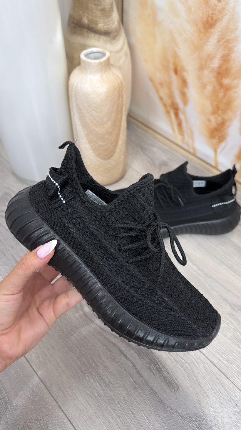 CZARNE - SNEAKERSY A'LA YEZZY