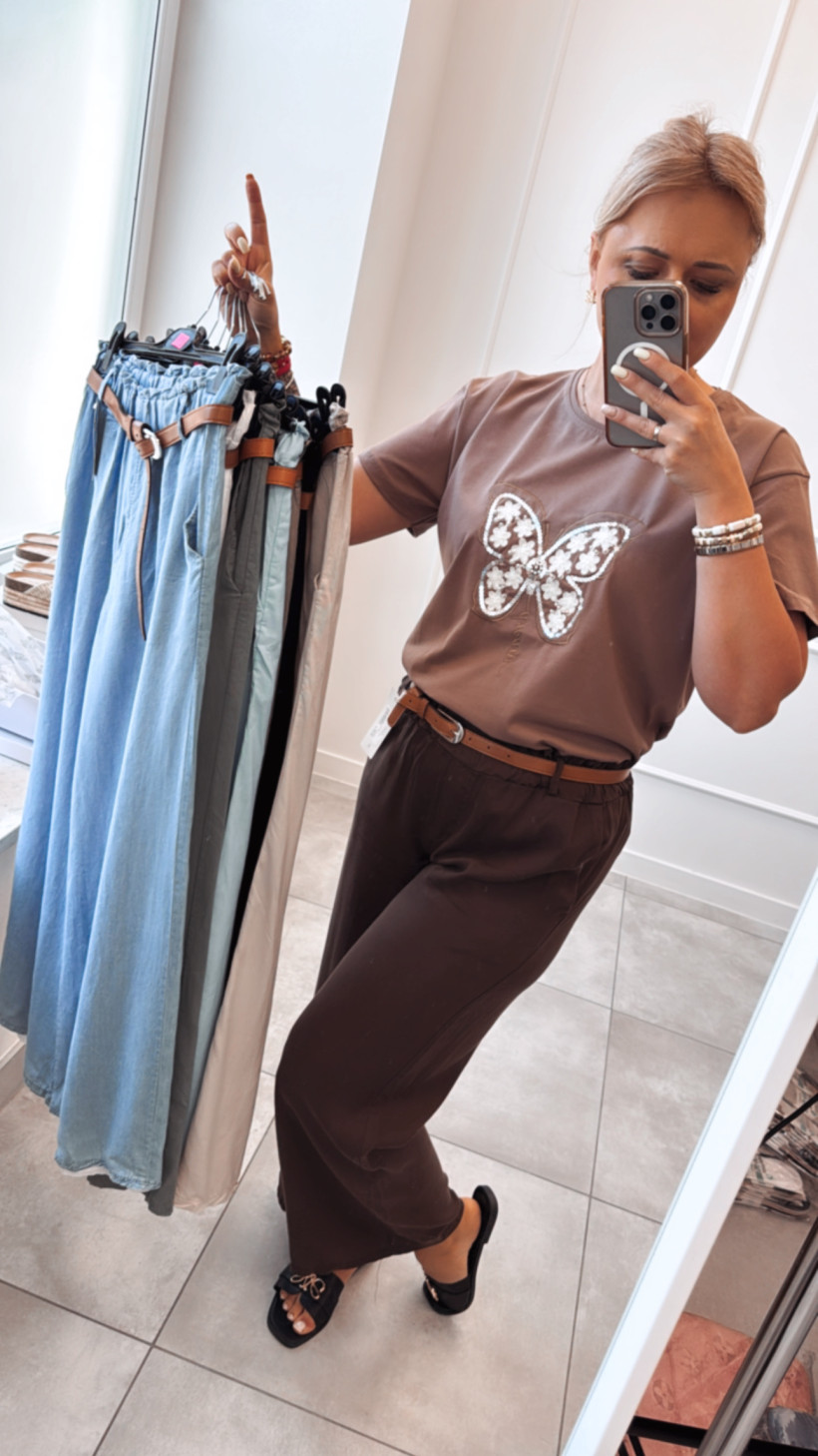 Spodnie szerokie lyocel 12979