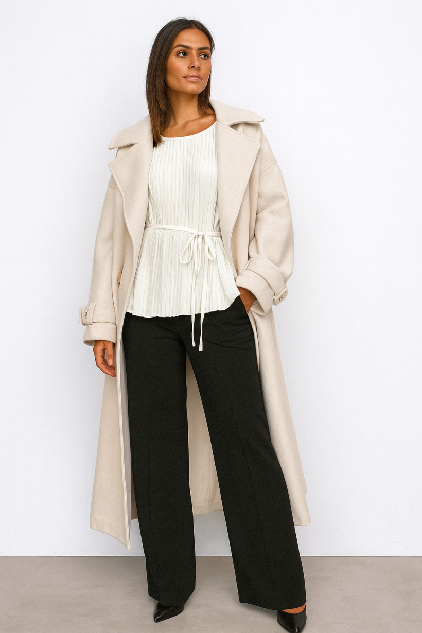 BLUZKA PLISOWANA WIĄZANA