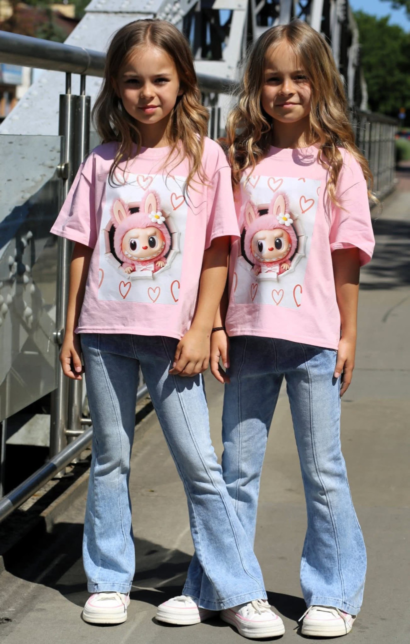 Bluzka lafufu różowa Qba Kids