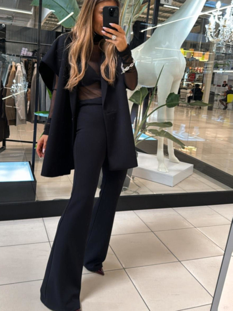 EMO spodnie dzwony klasyczne