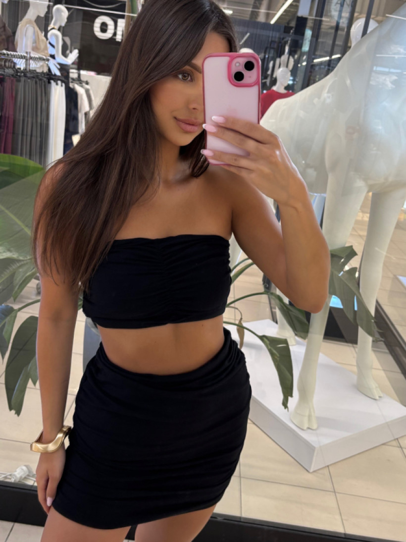 EMO komplet top i spódnica