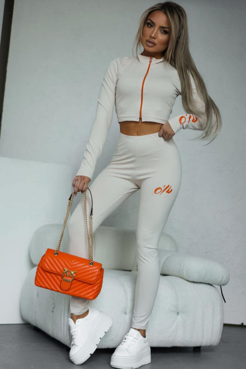 KOMPLET BRAND OLB czarny i beżowy