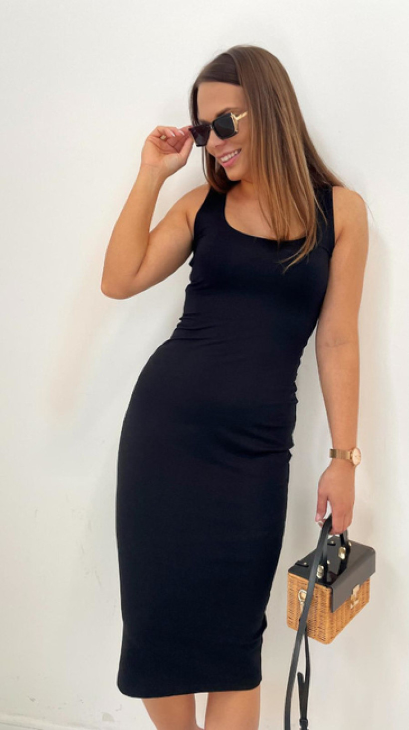 Sukienka midi Caro - czarny 36