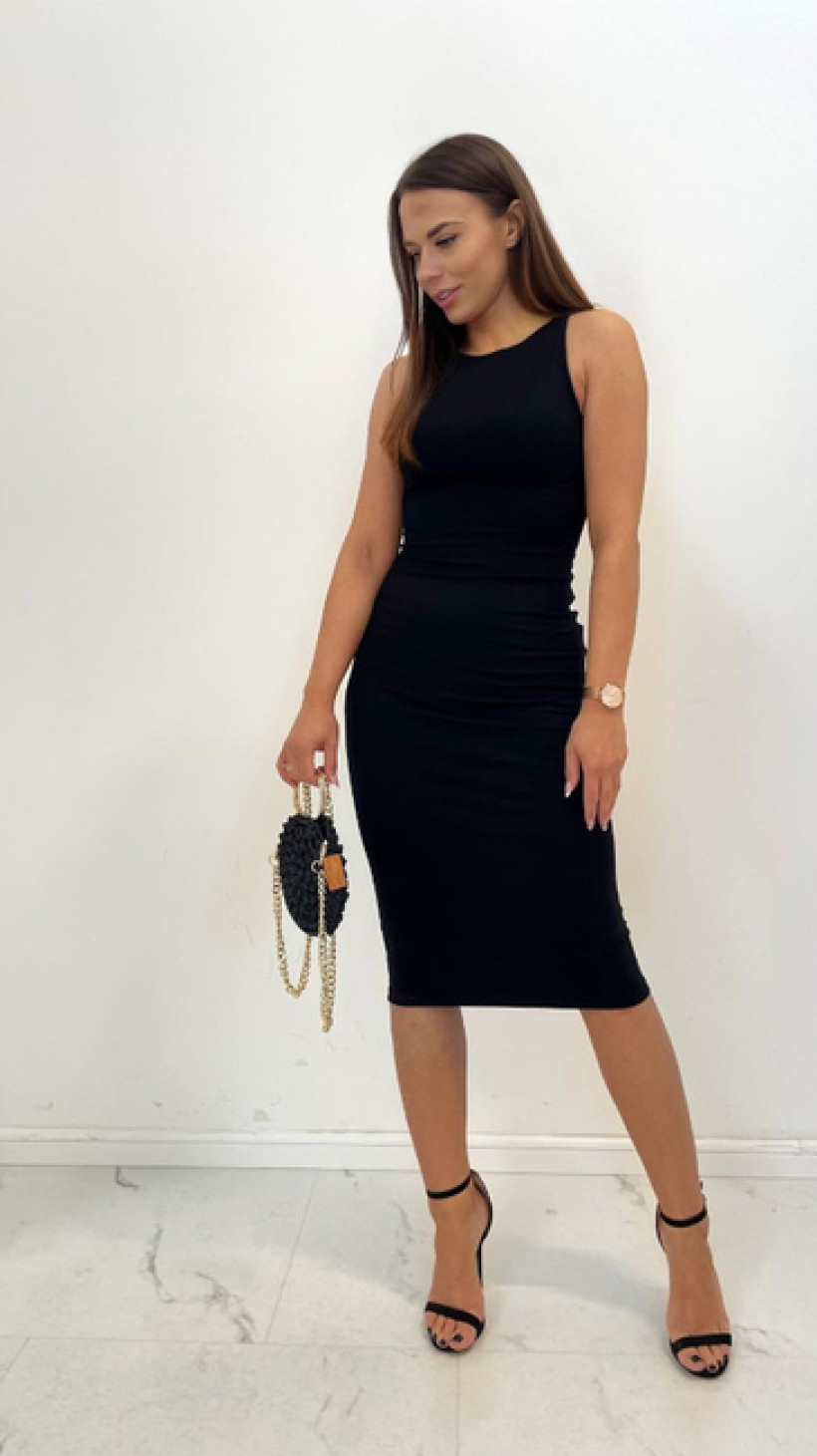 Sukienka midi - Czarny 36