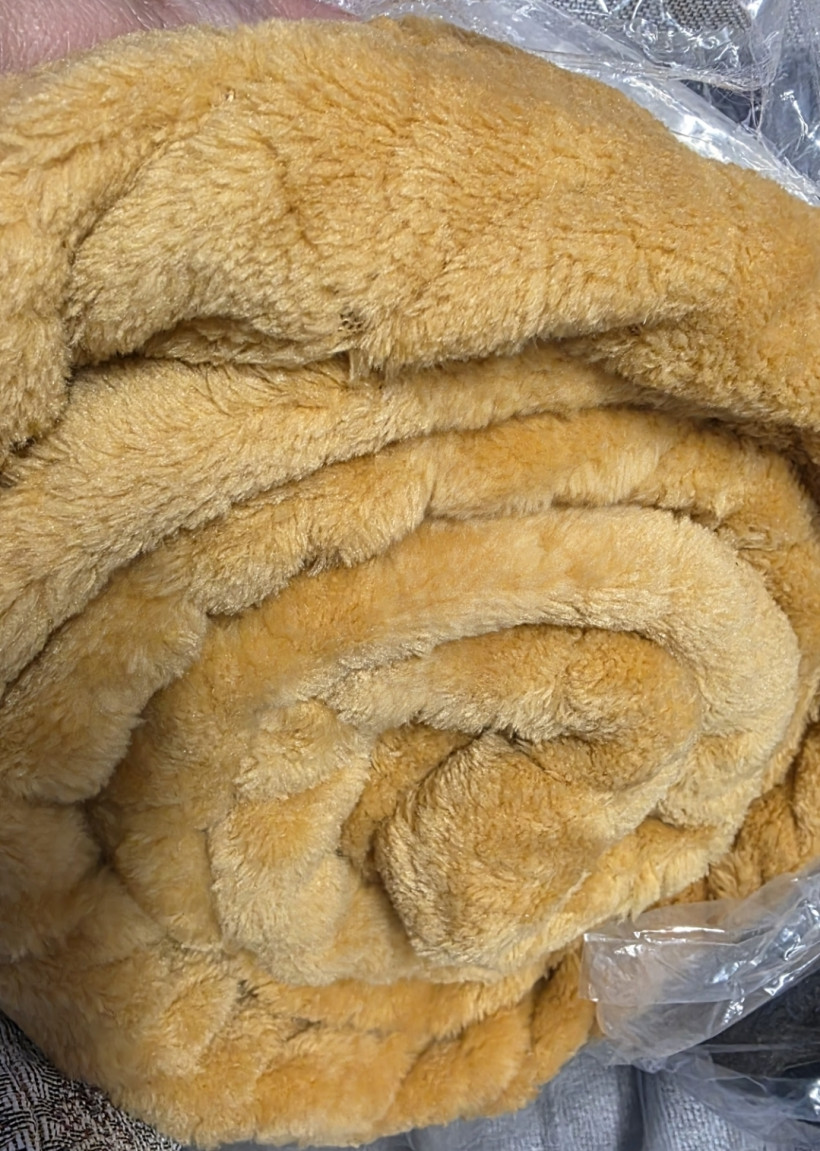 Koc musztardowy 170x210cm