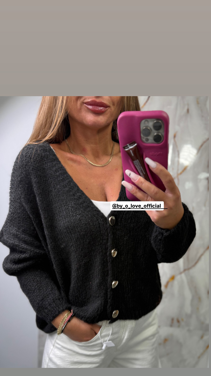 Sweter Chmurka Nietoperz czarny