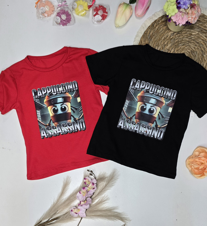 Bluzka cappuccino assassino czerwona