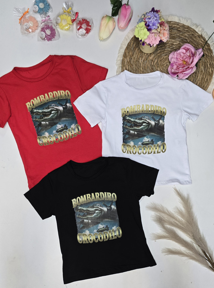 Bluzka bombardiro crocodilo czarna