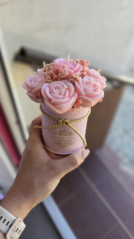 Box flowerbox Świece sojowe prezent podziękowanie