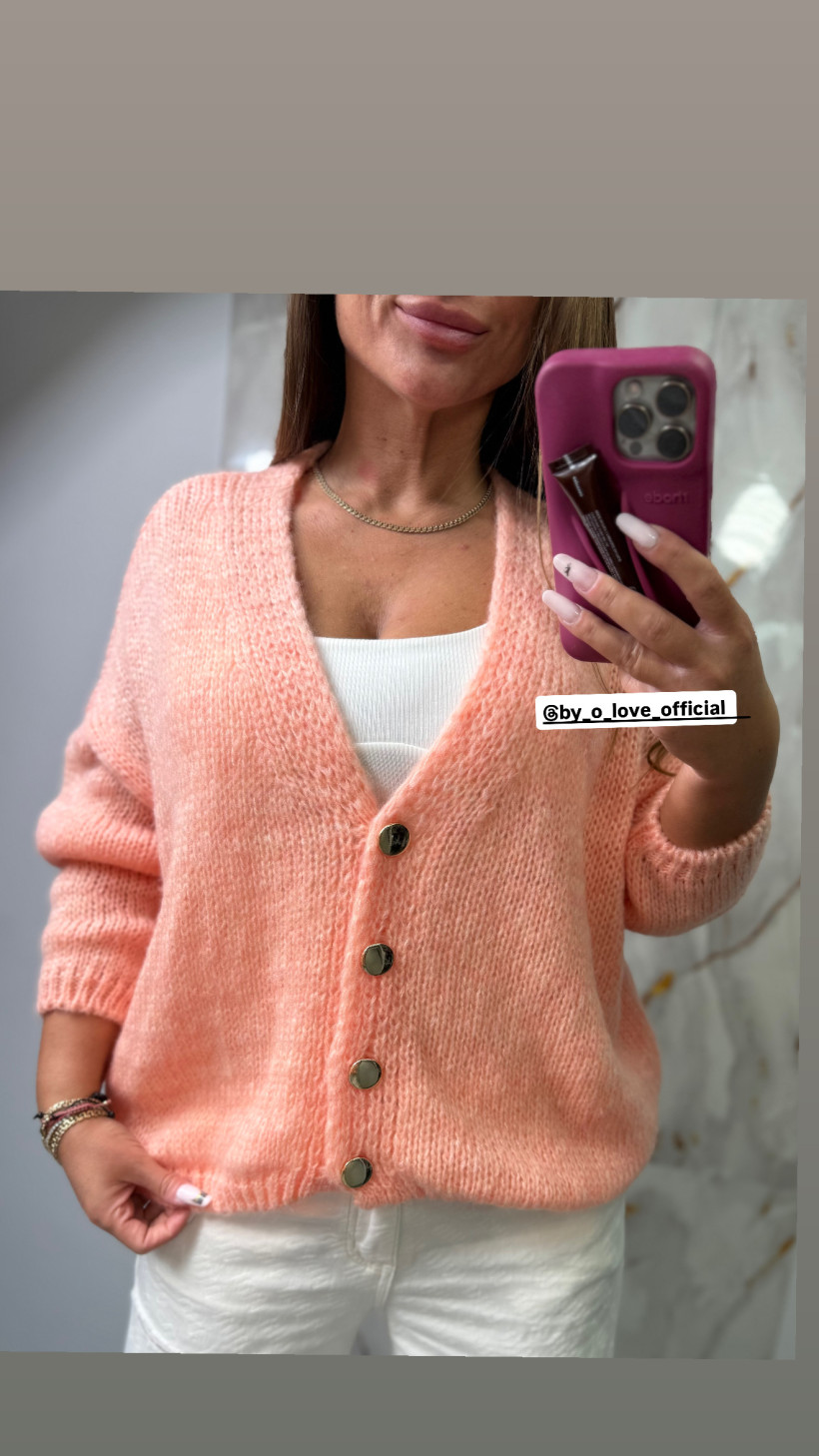 Sweter Chmurka Nietoperz morela