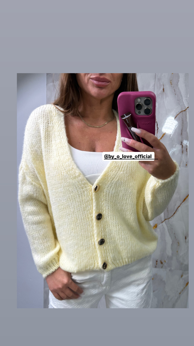 Sweter Chmurka Nietoperz kanarkowy