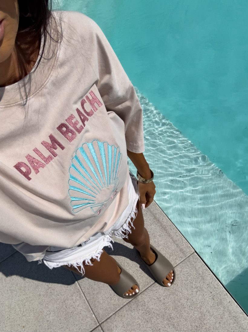 T-shirt BY ME Shell UNI beż