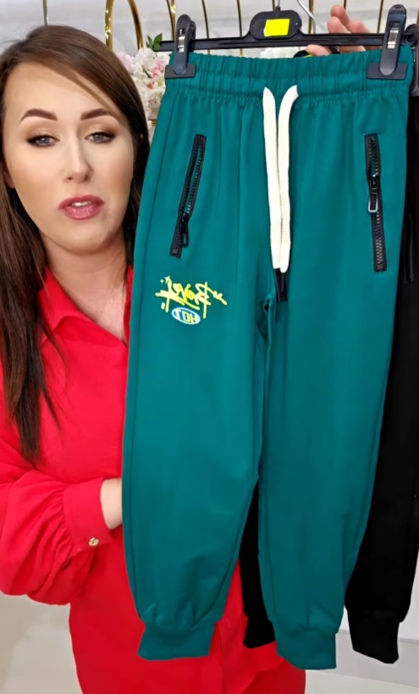 Spodnie dres BRAVE HOT HS-8018- BUTELKOWA ZIELEŃ