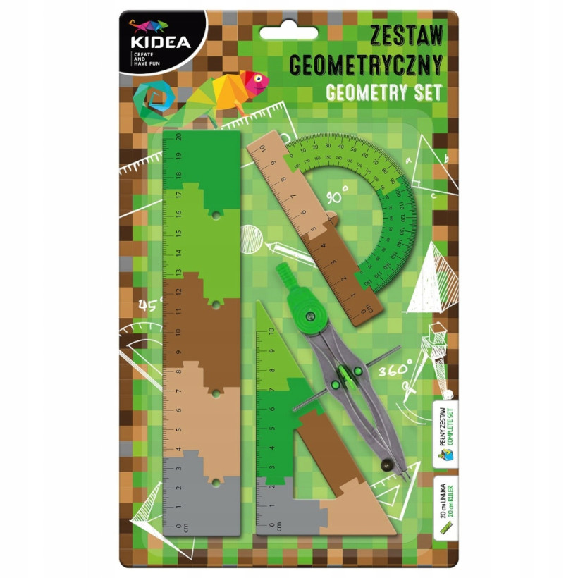 Zestaw Geometryczny Kidea Gra Puzzle