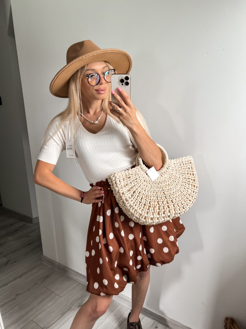 Spódniczka bomberka grochy