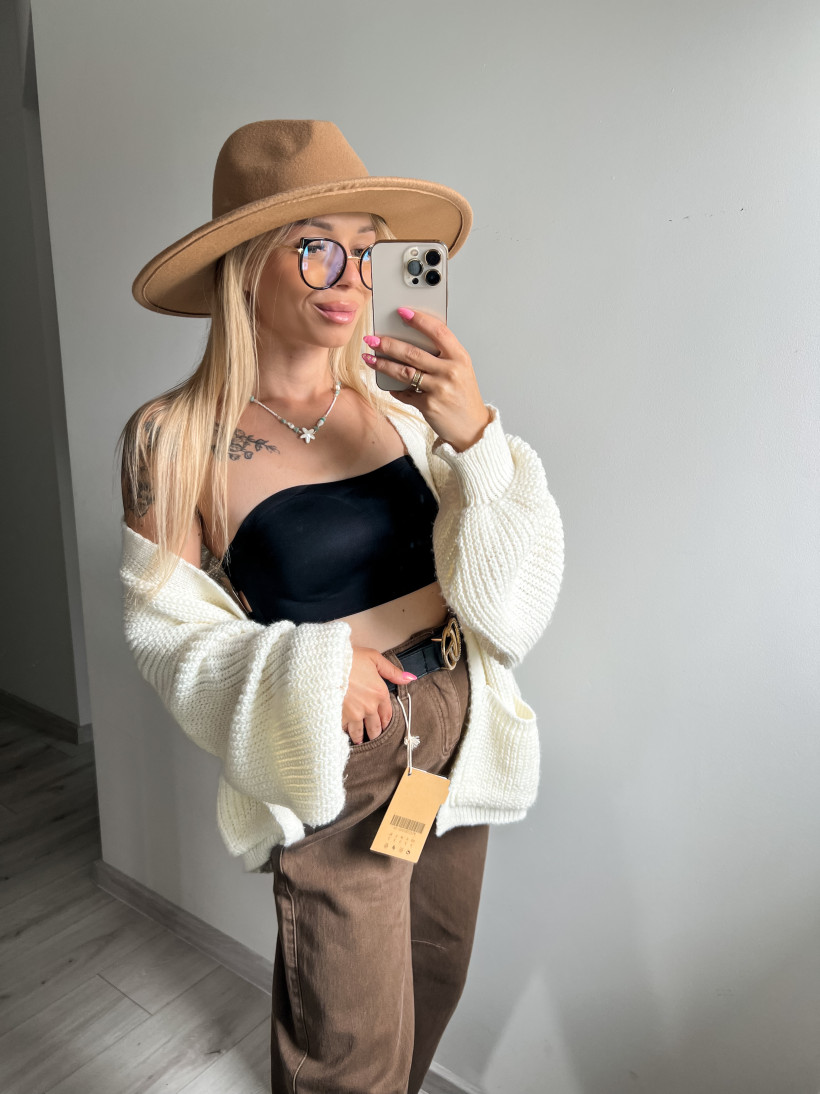 Opaska na biust - zapięcie krzyż